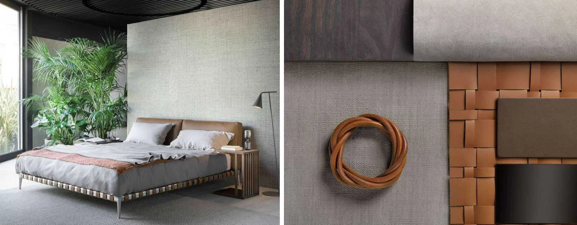 Gregory queen size bed Flexform Collection 2020