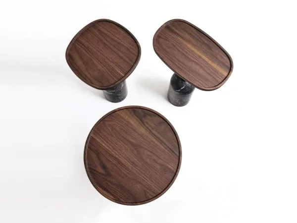 Forme ovale, ronde et carrée pour la base de la table d'appoint Ekero