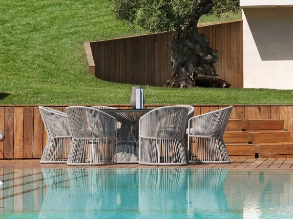 Tibidabo table at the poolside