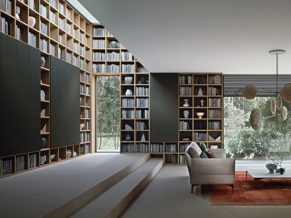Librería Selecta a escala doméstica