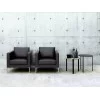 Version en cuir du fauteuil Box de Living Divani