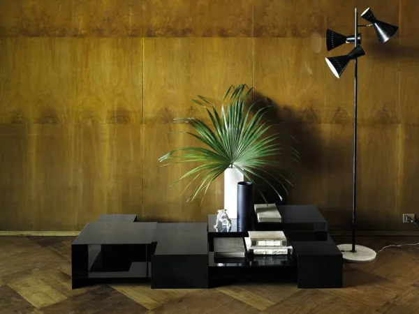 A dark version of the B2 coffee table by Living Divani