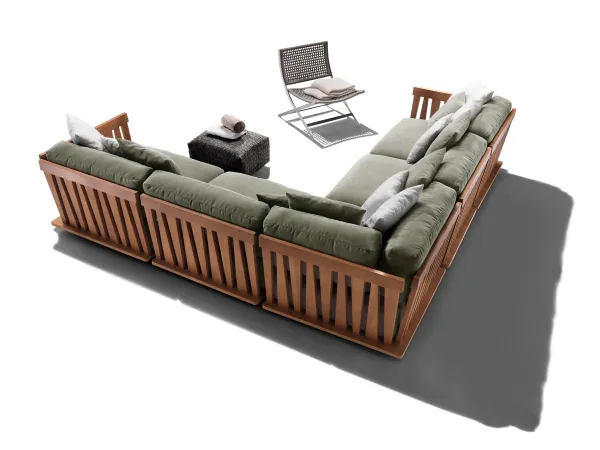 Die Rückseite des Sofas Zante