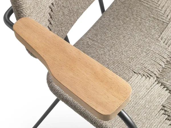 Detalles del reposabrazo del sillón Echoes outdoor de Flexform