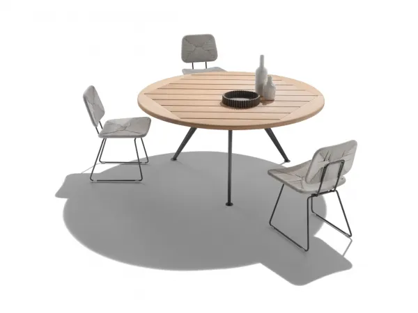 Forma tonda per il tavlo Zefiro outdoor