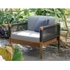 The Lodge Sessel mit schwarzem Seil