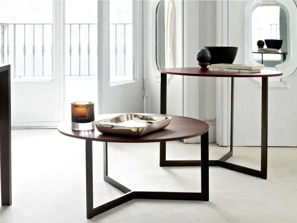 Sign coffee tables by Lema in a setting