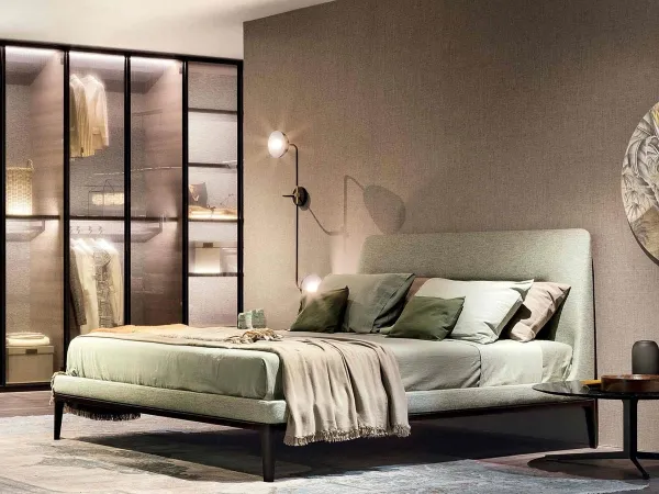 Victoriano 双人床 LEMA：无与伦比的纺织床