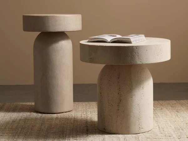 Different heights of the Francis coffee table by Lema