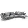 Zusammenstellung mit chaise longue von Ambroeus sofa by Flexform