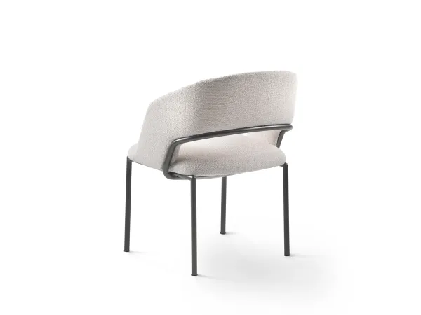 Détails du dossier du fauteuil Alma de Flexform