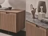 Le buffet Matics 4 avec plateau en bois et plateau en marbre