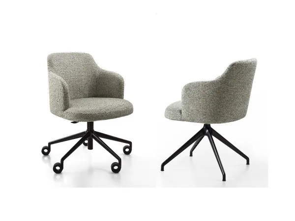 Abby swivel chair by Porada