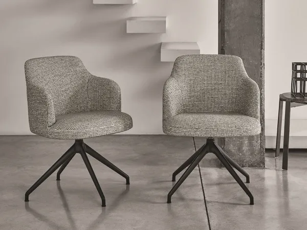 Porada Abby swivel chair in a living area