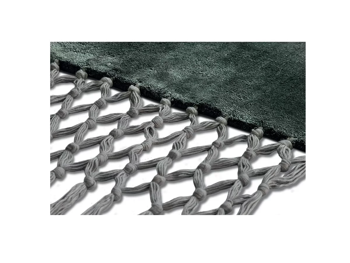 Baxter Fringes rug in a forest + sand version
