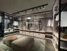 The Open walk-in wardrobe without doors in a room