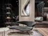 The Manta chaise longue in a living room