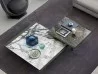 Deux versions de la table basse Moon Invaders par Arketipo