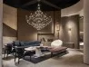 Q2 suspension lamp by Baxter in a living room