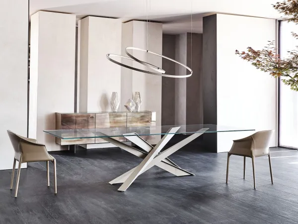 The Lancer table in a dining room
