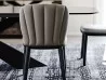 Detalles del respaldo de la silla Chrishell de Cattelan Italia