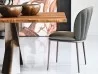 Details of the backrest of the Chrishell ML chair by Cattelan Italia