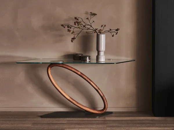 The Tour console with glass top