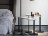 Das Sting Beistelltisch-Set im Schlafzimmer