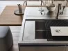 The Convivium Era built-in snack bar with drawers and living area