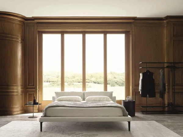 The Floyd-Hi bed by Living Divani in a bedroom