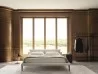 The Floyd-Hi bed by Living Divani in a bedroom