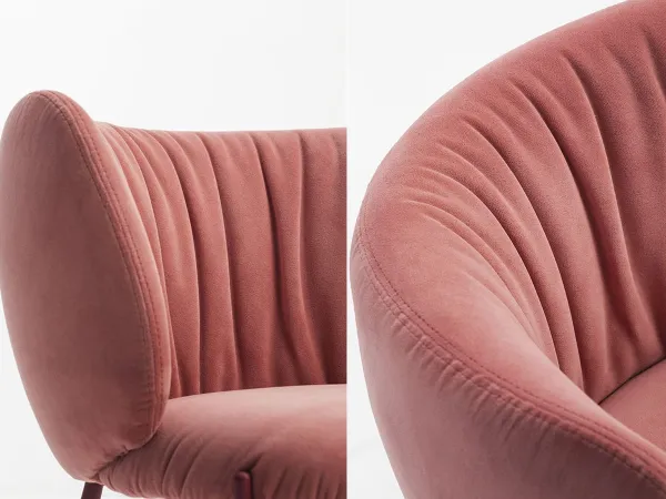 Details der Rückenlehne des Mys Stuhls von Midj