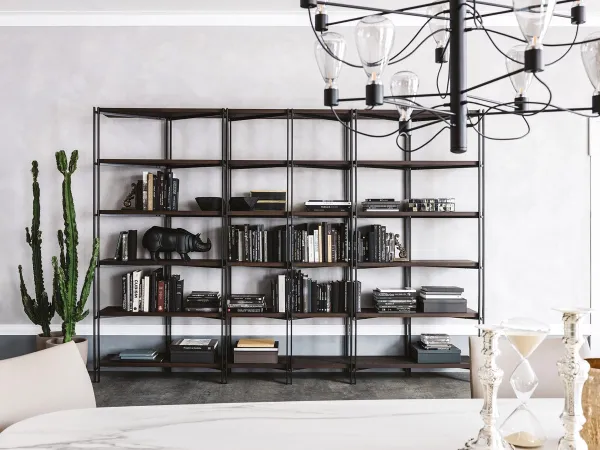 La libreria Hudson in una zona living