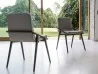Details of the backrest of the Lolita chair by Porada