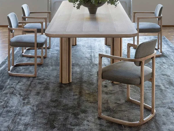Serena chair by Porada in a living area