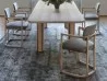 Serena chair by Porada in a living area