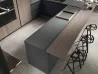 Details of the cantilever breakfast bar in Arrital's AK_Project kitchen