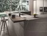 El plan cantilever snack de una cocina Arrital
