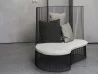 The Ginestra chaise longue in a living space