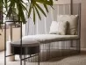 The Ginestra leather chaise longue by Baxter