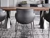 Détails du dossier de la chaise Rhonda de Cattelan Italia