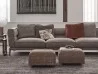 A pair of Bangkok ottomans in a living area
