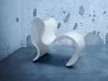 La poltrona Fiocco di Busnelli nella variante di colore bianco
