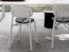 Details of the back of the Colander chair