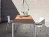 Kristalia Maki table with wooden top