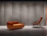 El sofá Regolo de Busnelli con el sillón Armadillo