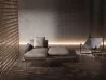 El sofá Gilmour y el legendario sillón Baffo de Busnelli