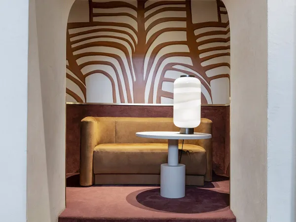 Clara bench by Baxter in a living area