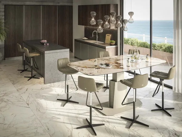 The Aviator Keramik Lift table adjustable in height