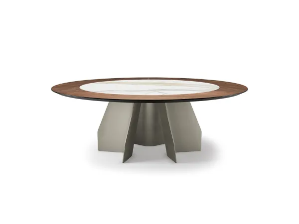 The Senator Ker-Wood Round table by Cattelan Italia
